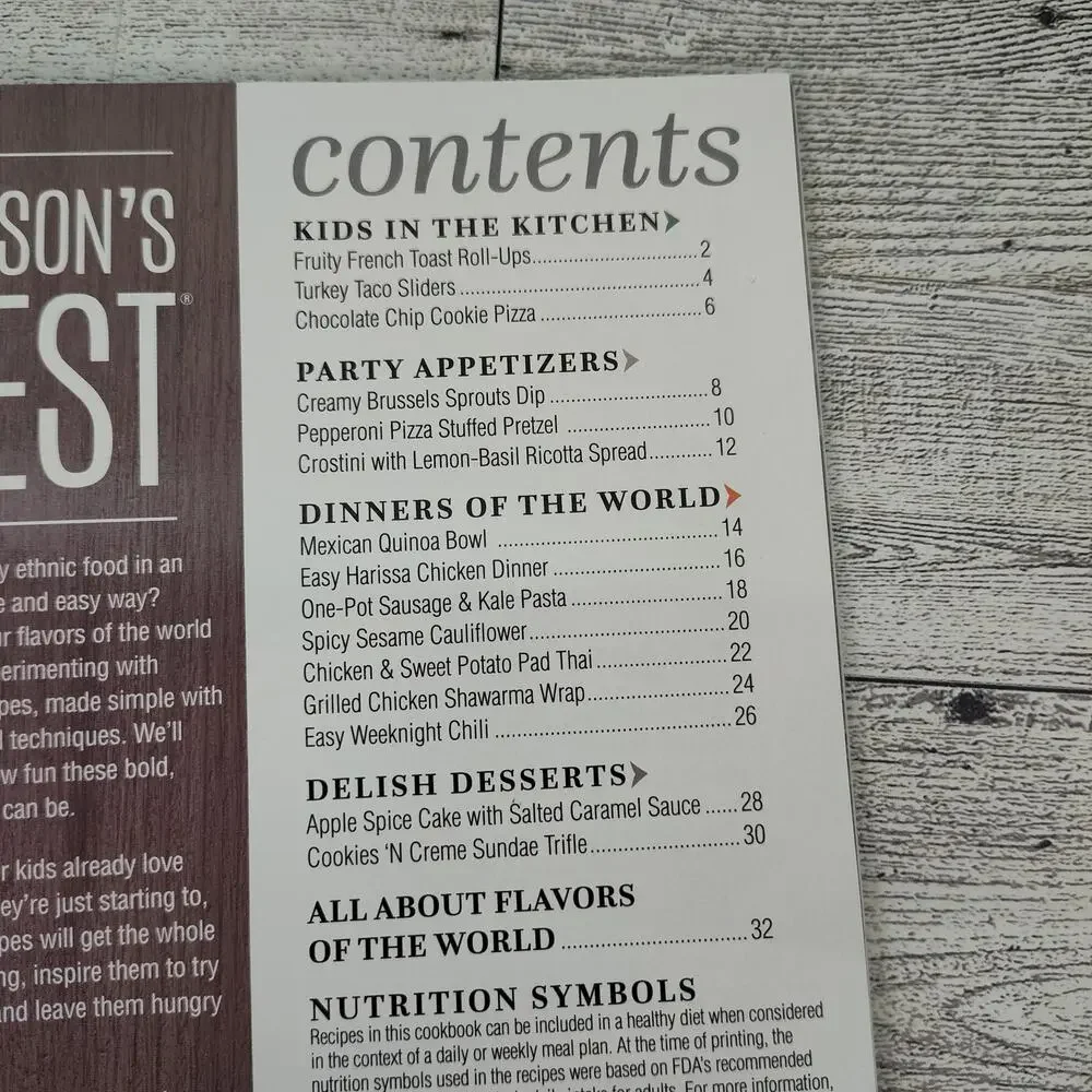 Pampered Chef Seasons‎ Best 2016 Fall Winter Cookbook Booklet Recipes